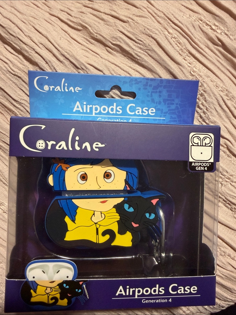 AirPods Case - Coraline Yellow & Blue Design